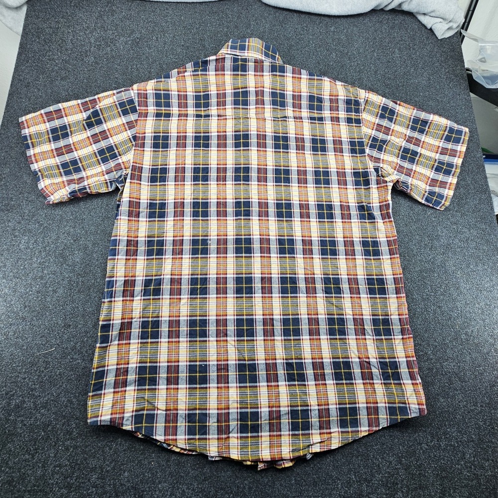 Twenty X Wrangler Men's L Multicolor Plaid Long Sleeve Button Down Shirt - Picture 6 of 7